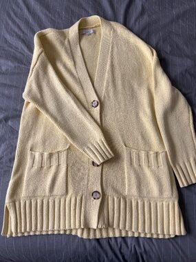 Loft Yellow over sized sweater